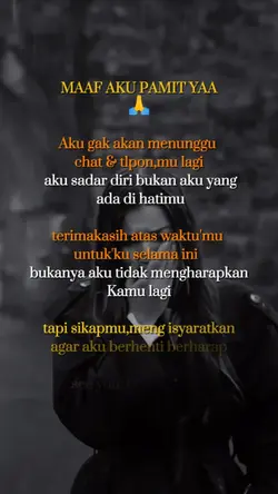 maaf aku pamit 
