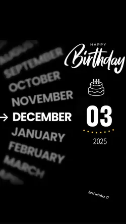 hbd 03 December 2025