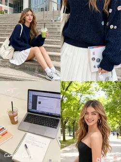 Campus girl aestheti