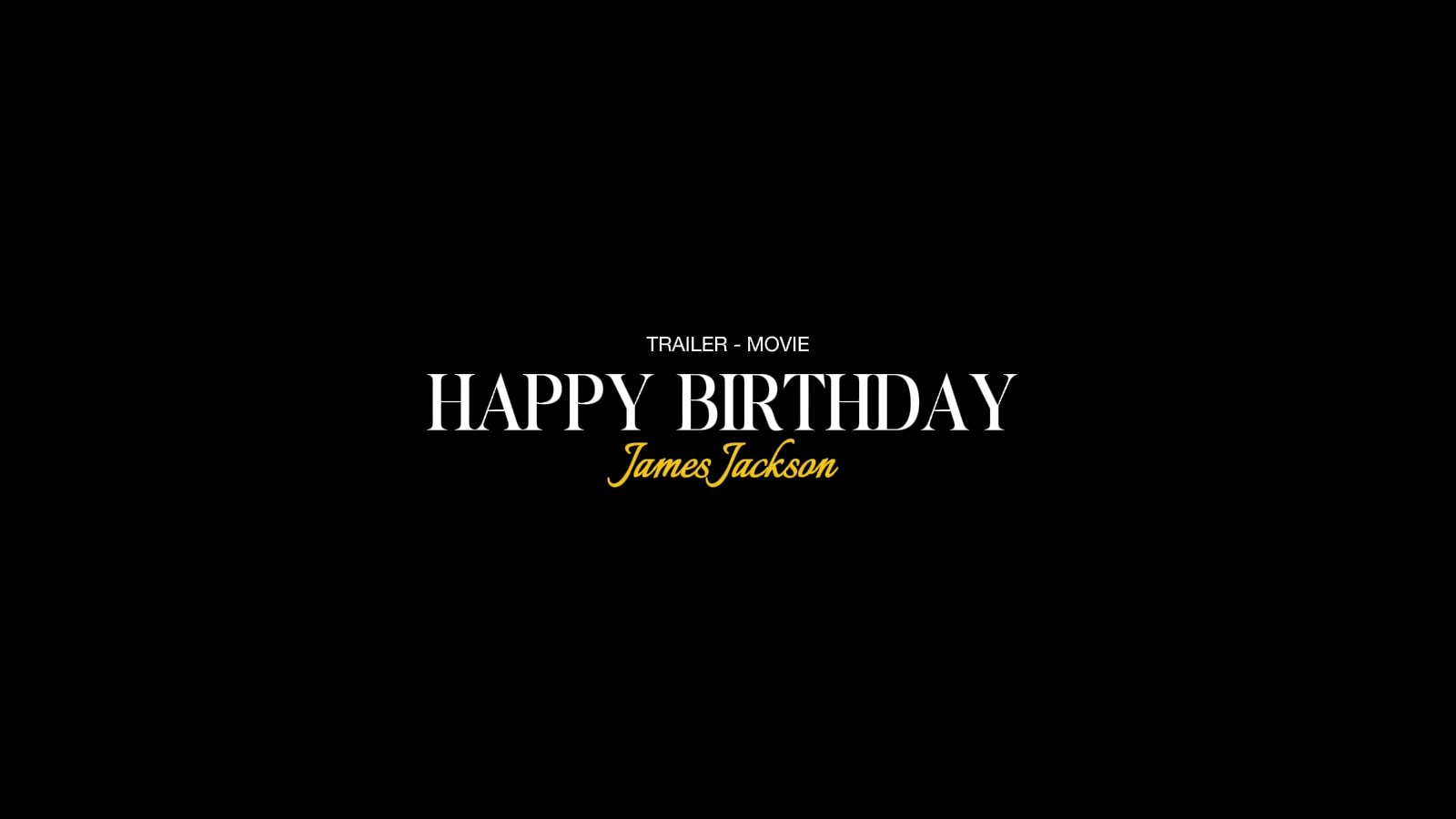 Trailer Birthday