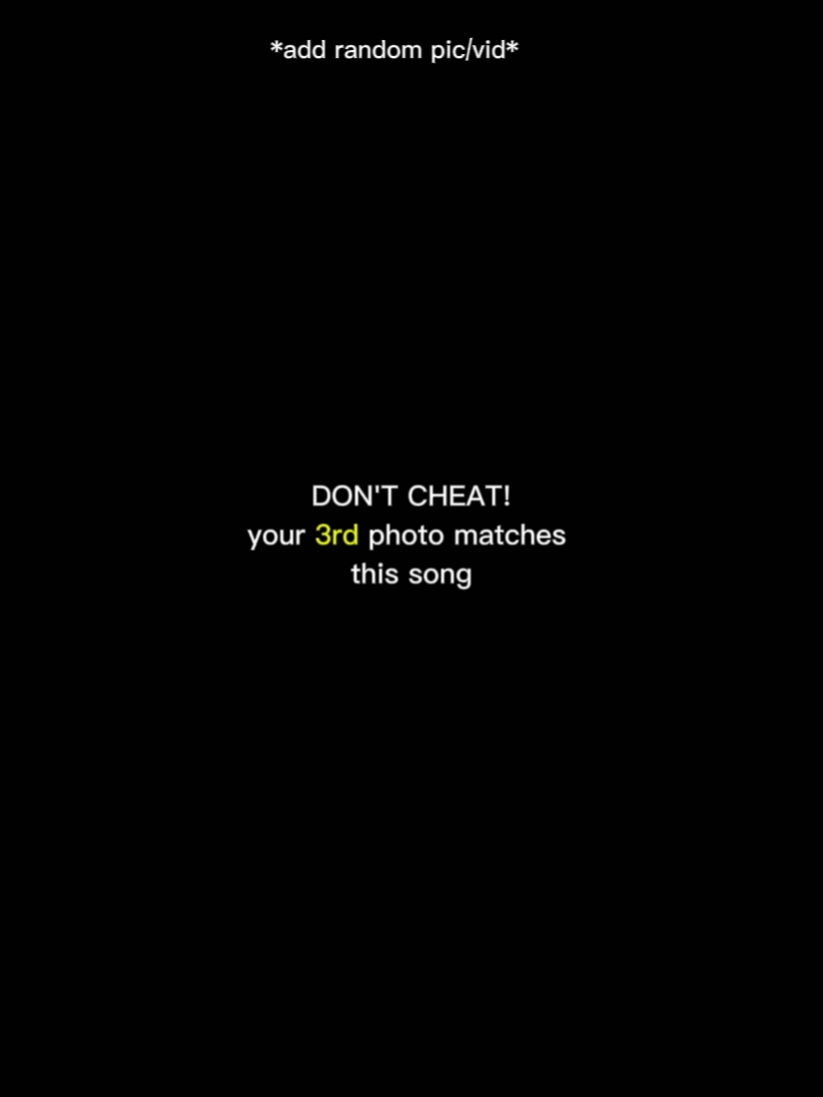 Don't cheat 