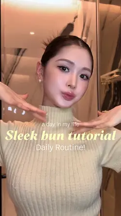 Sleek bun tutorial