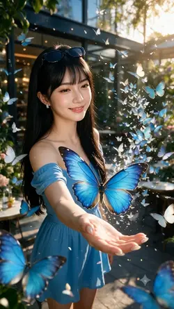 butterfly blue