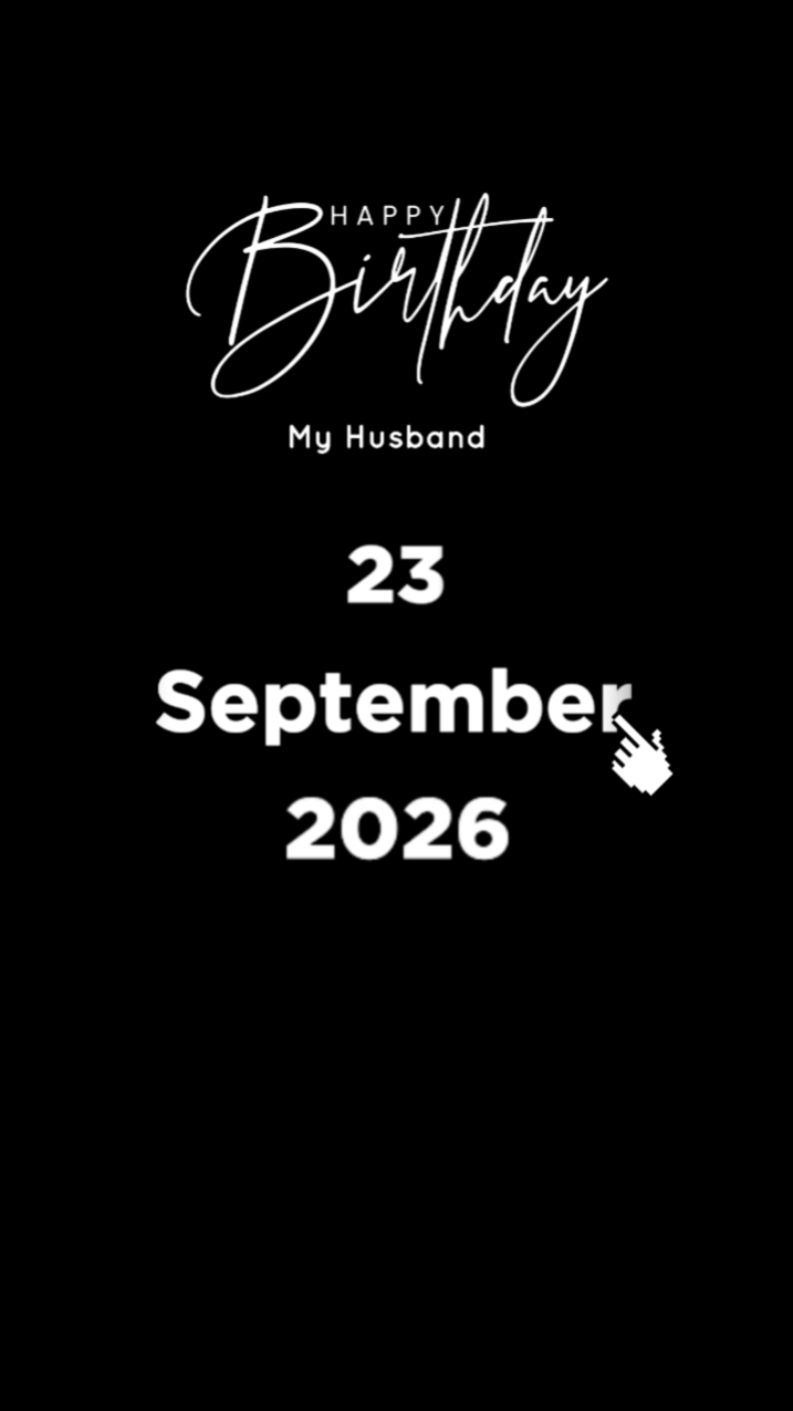 HBD MARIDO 23 DE SETEMBRO