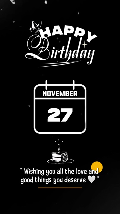 Ulang tahun 27 November