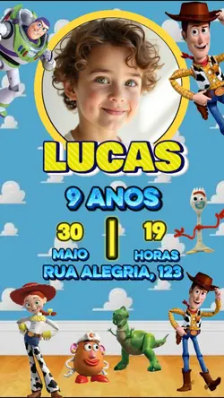 Convite Toy Story
