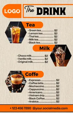 Simple Drink Menu