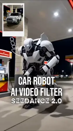 Car robot Ai video 