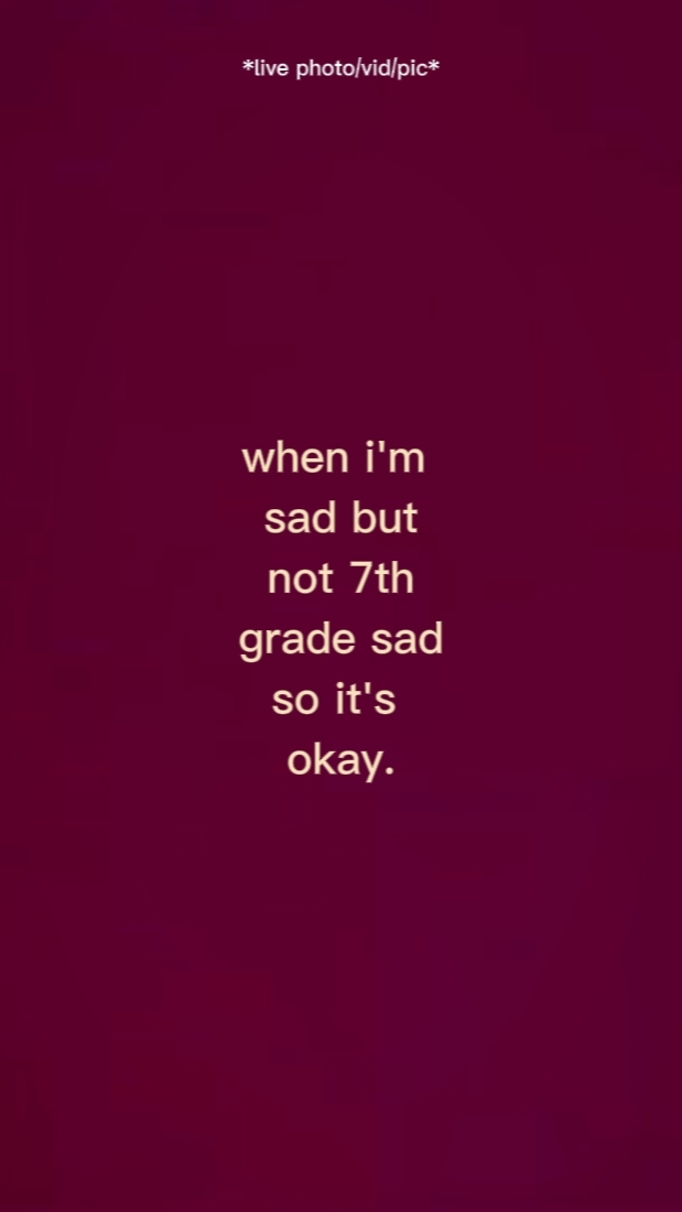 Cuando estoy triste pero no séptimo