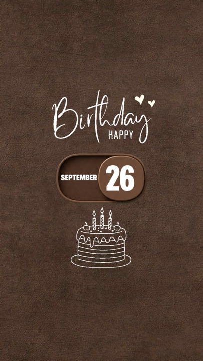 Hbd 26 September 