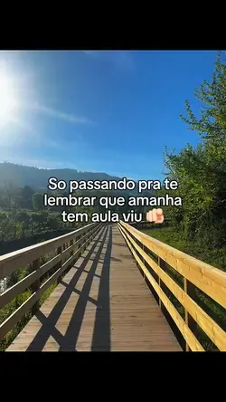 amanhã tem aula kk