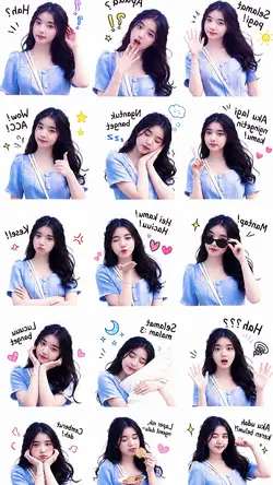 tren ai sticker lucu