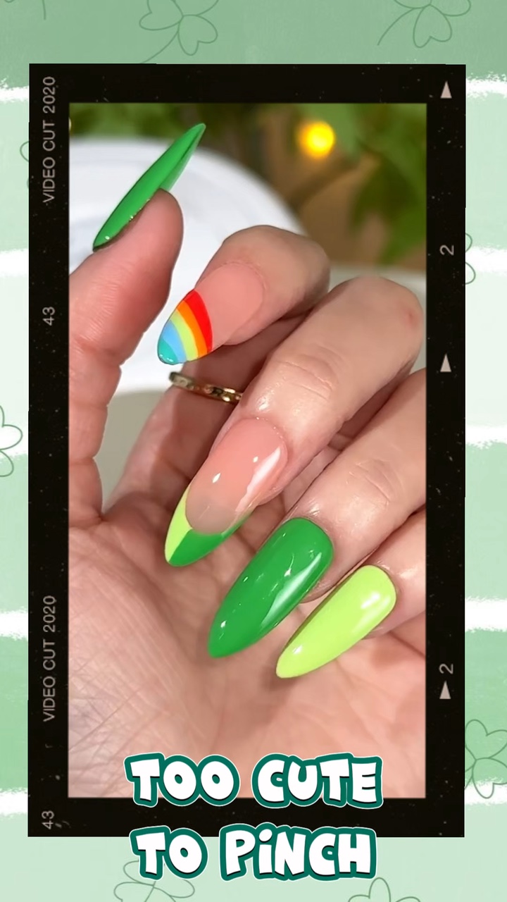 Día de Patricks de uñas