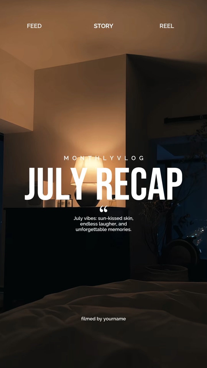 template ng recap ng Hulyo 
