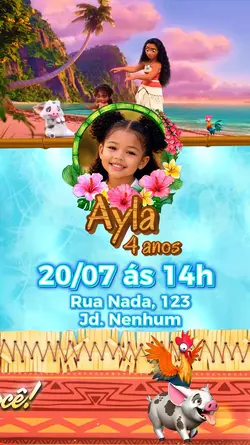 Convite Moana