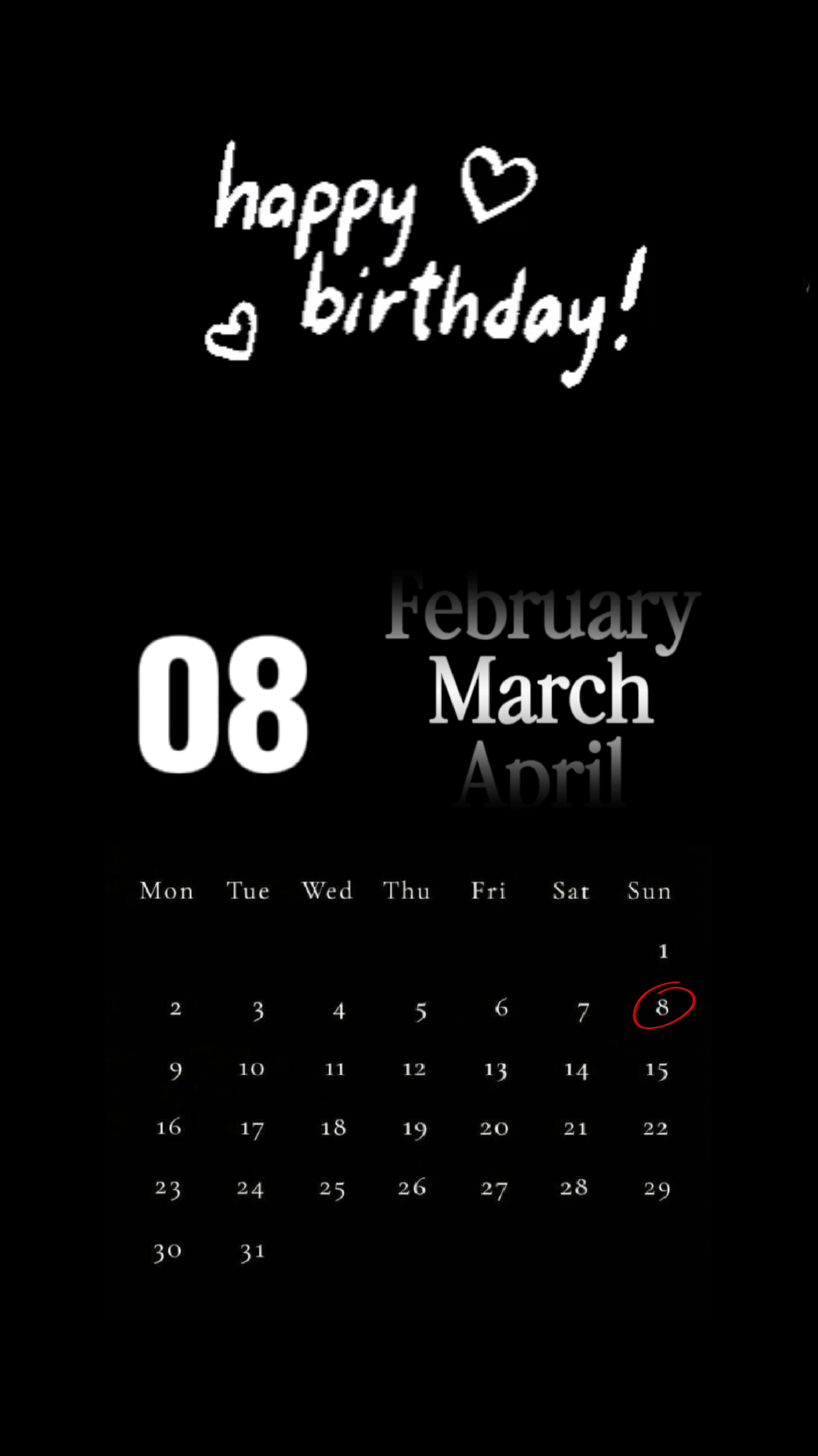 HBD 08 MARS 