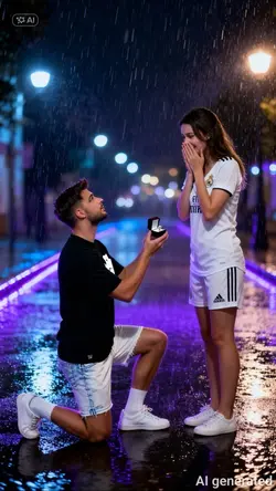 propose in the rain