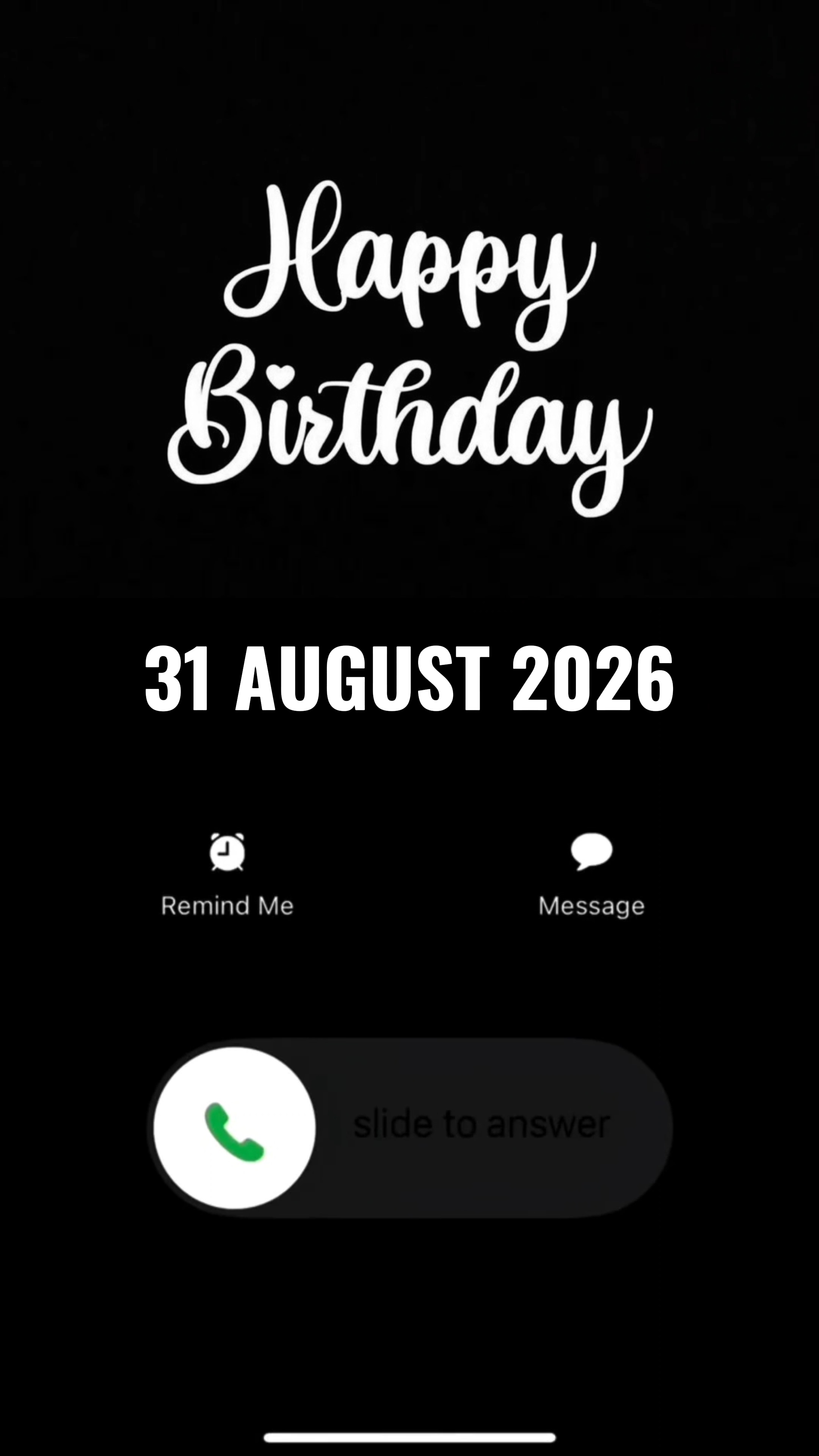 HBD 31 AOÛT 2026