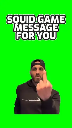 Squid game message 