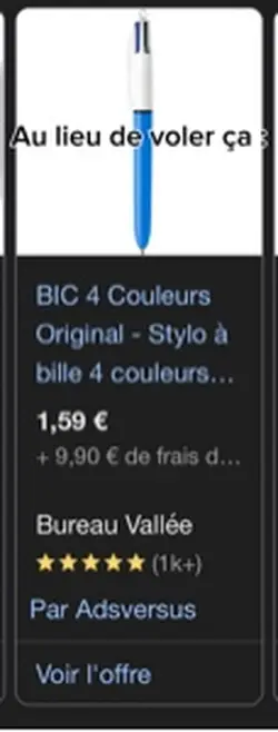 On doit voler ça