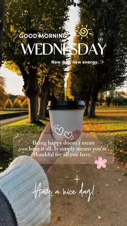 Wednesday Morning 🌞