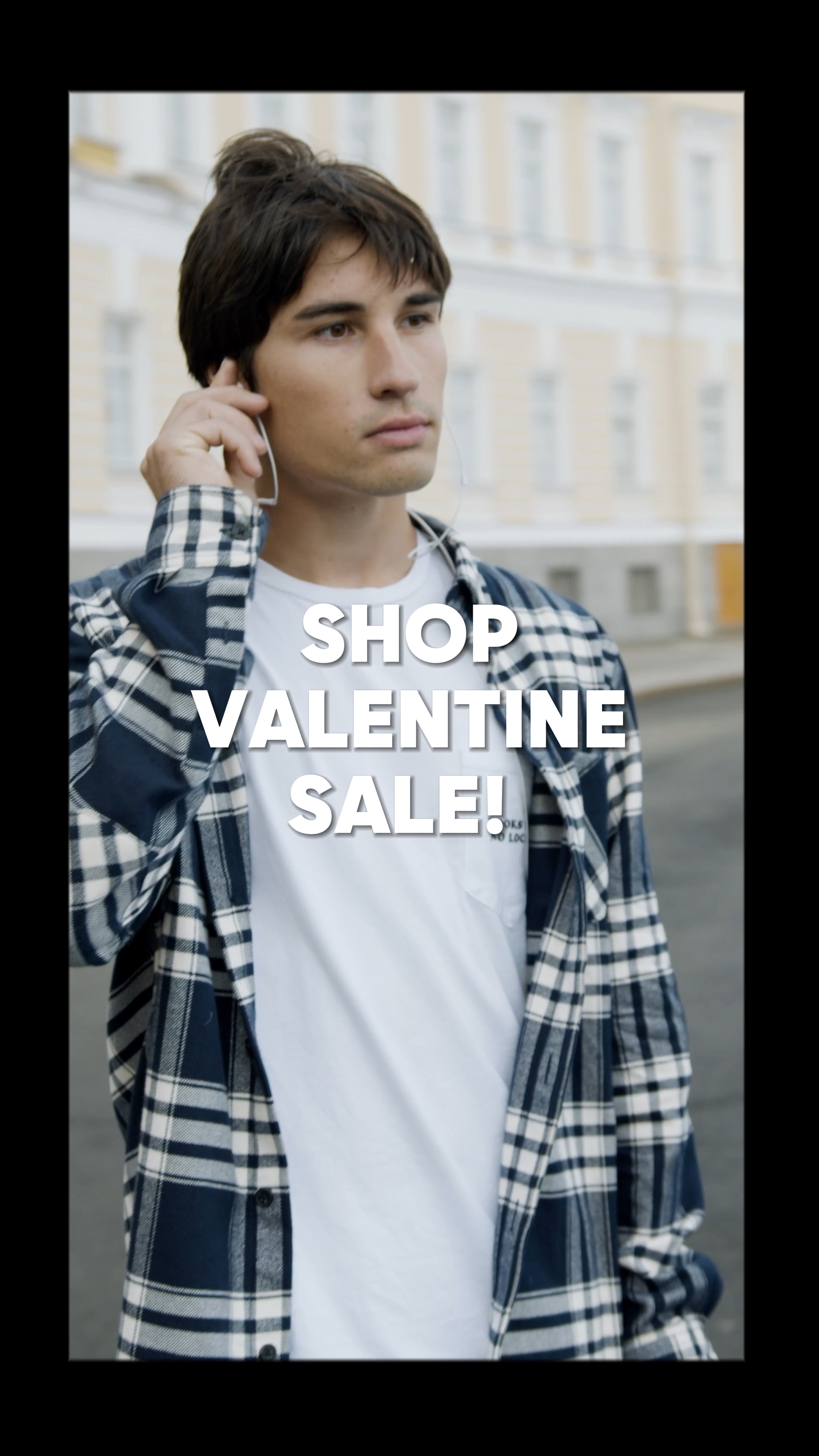 Industrie du vêtement de la Saint-Valentin Flash rapide / affichage à écran partagé style TikTok