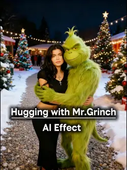 Hugging Mr.Grinch 💚