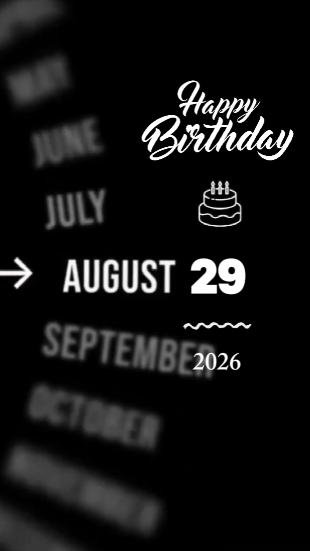 BDAY BABY 29 AUGUST