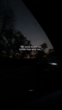 Bir avuç duam var