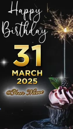 Birthday 31 Mar 2025