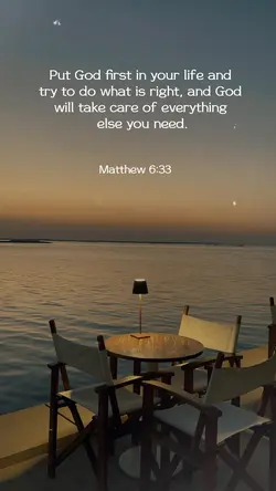 Put God first