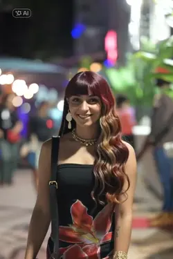 KI long wavy hair