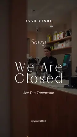 we are closed