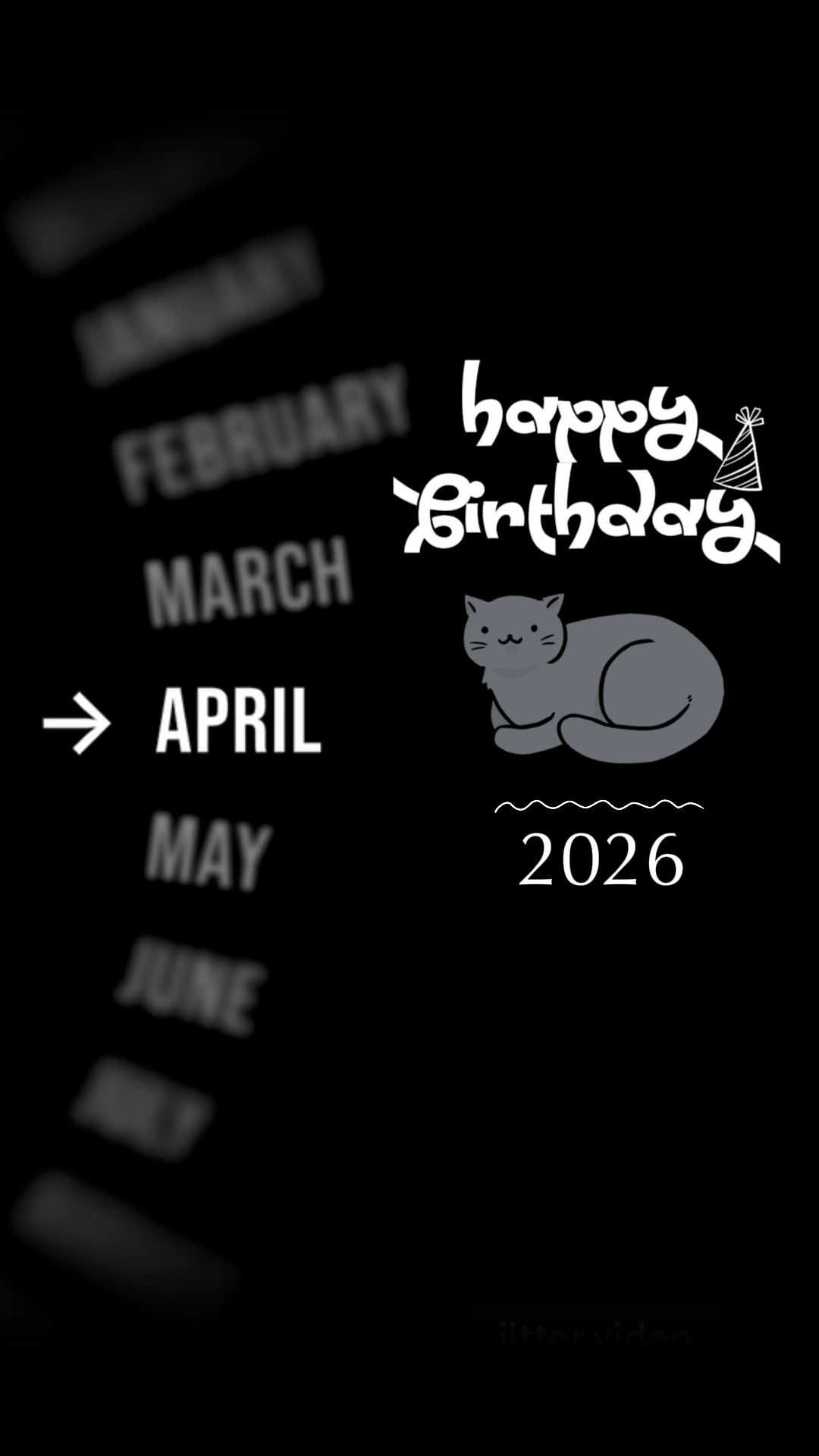 BDAY MY CAT APRIL