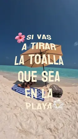 Que sea en la PLAYA🏝️
