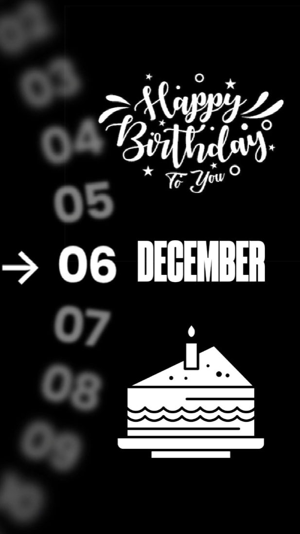 Cumpleaños 6 de diciembre 