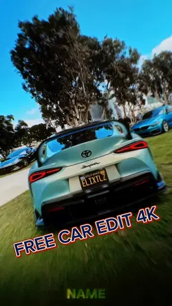 Free car edit 4K 