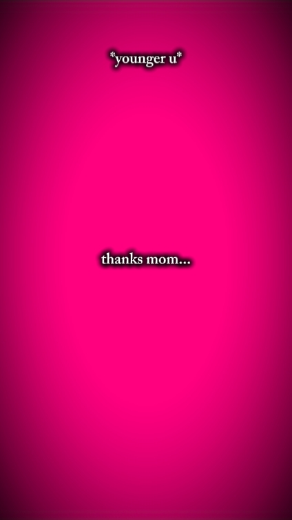 Merci maman...