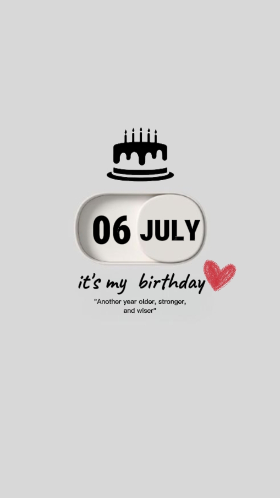MON ANNIVERSAIRE 06 JUILLET