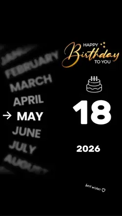 birthday 18 may 2026