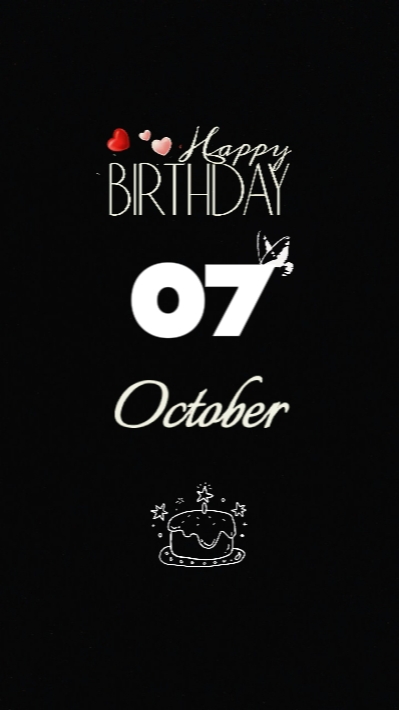 Birthday Son 07 Oct