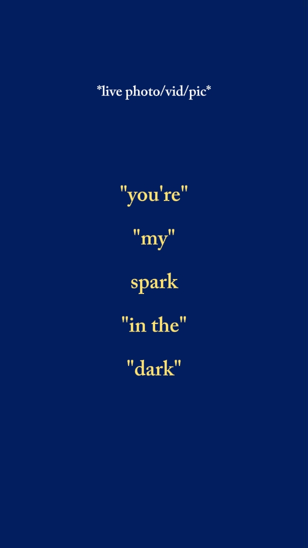 you're my spark 