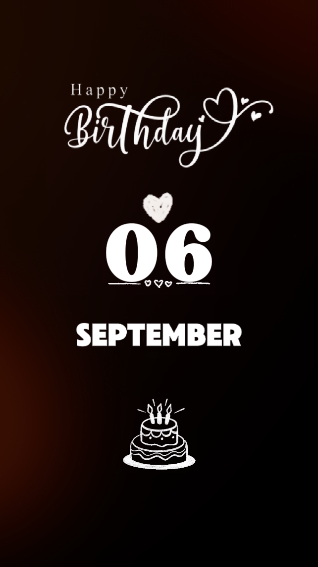 Hbd 06 de setembro filho