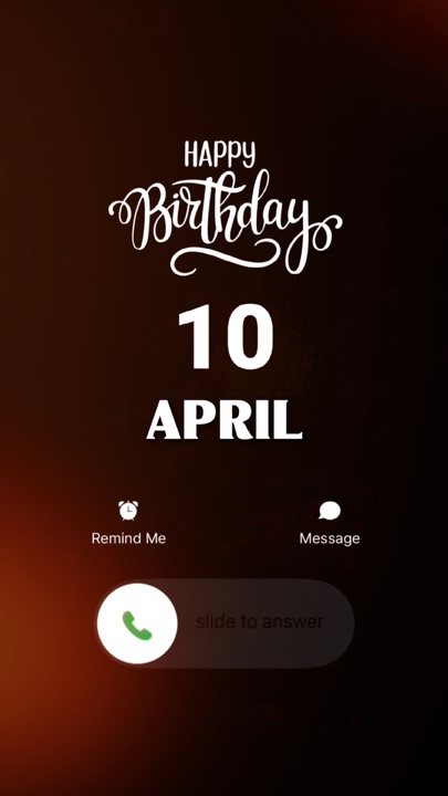 HBD 10 APRIL 2026