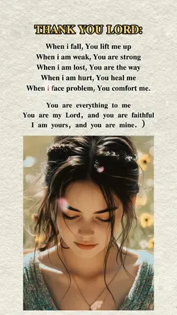 THANK YOU LORD