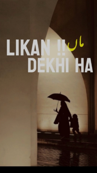لیکن ماں دیکھی ہے!!