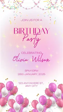 Birthday invitation