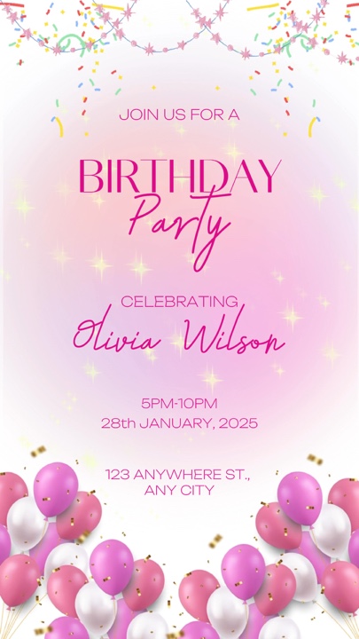 Invitación de cumpleaños