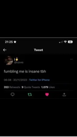 fumble me???