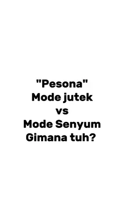 mode jutek x senyum